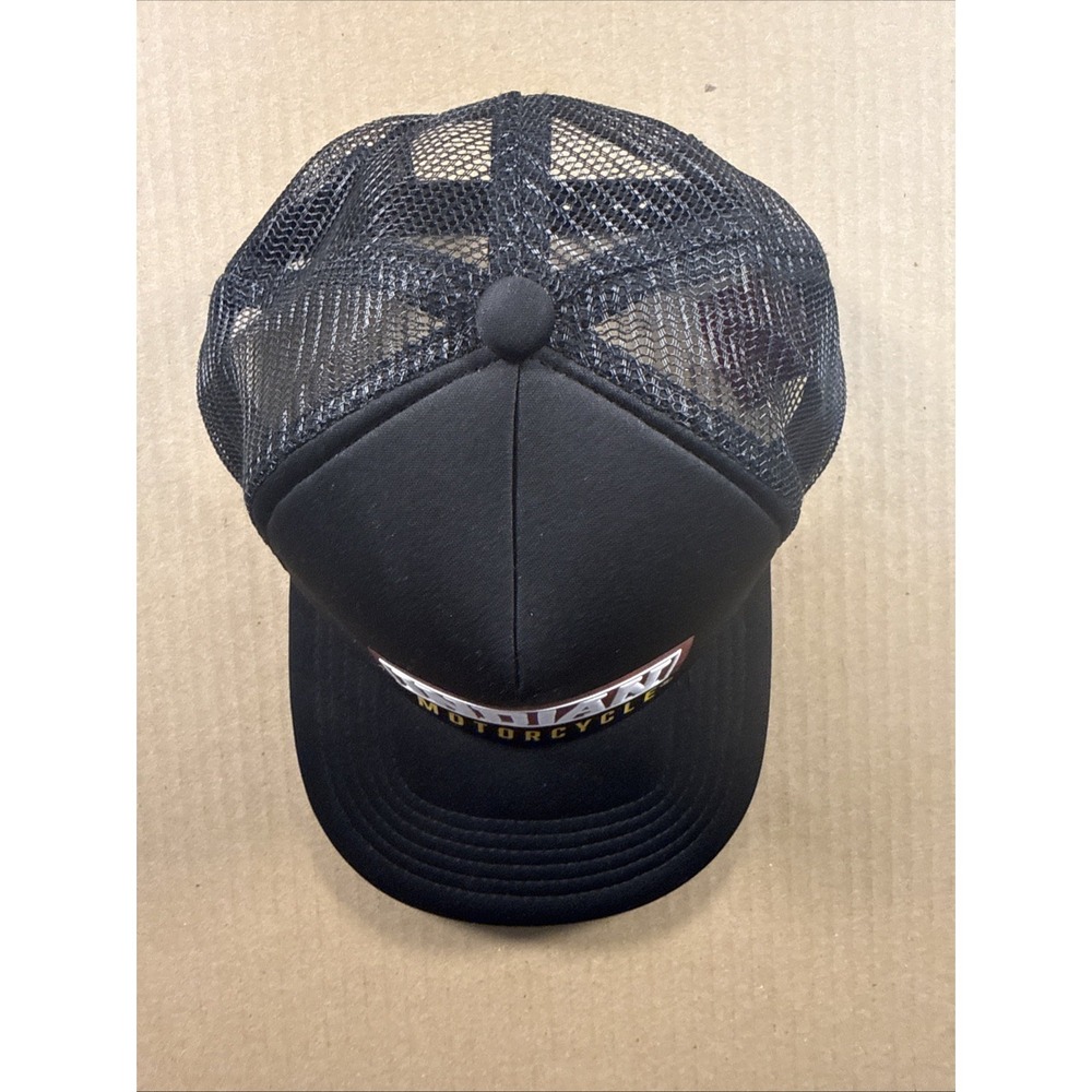 Indian Motorcycles Logo Snapback Trucker Hat Cap Adult Adjustable Black - Picture 6 of 6